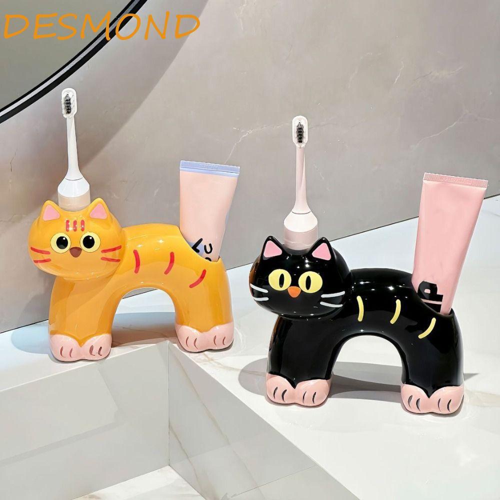 ชั้นวางแปรงสีฟันไฟฟ้า เดสันด์ 2 ช่อง กันน้ํา ประหยัดพื้นที่ ลายการ์ตูน นํากลับมาใช้ใหม่ได้