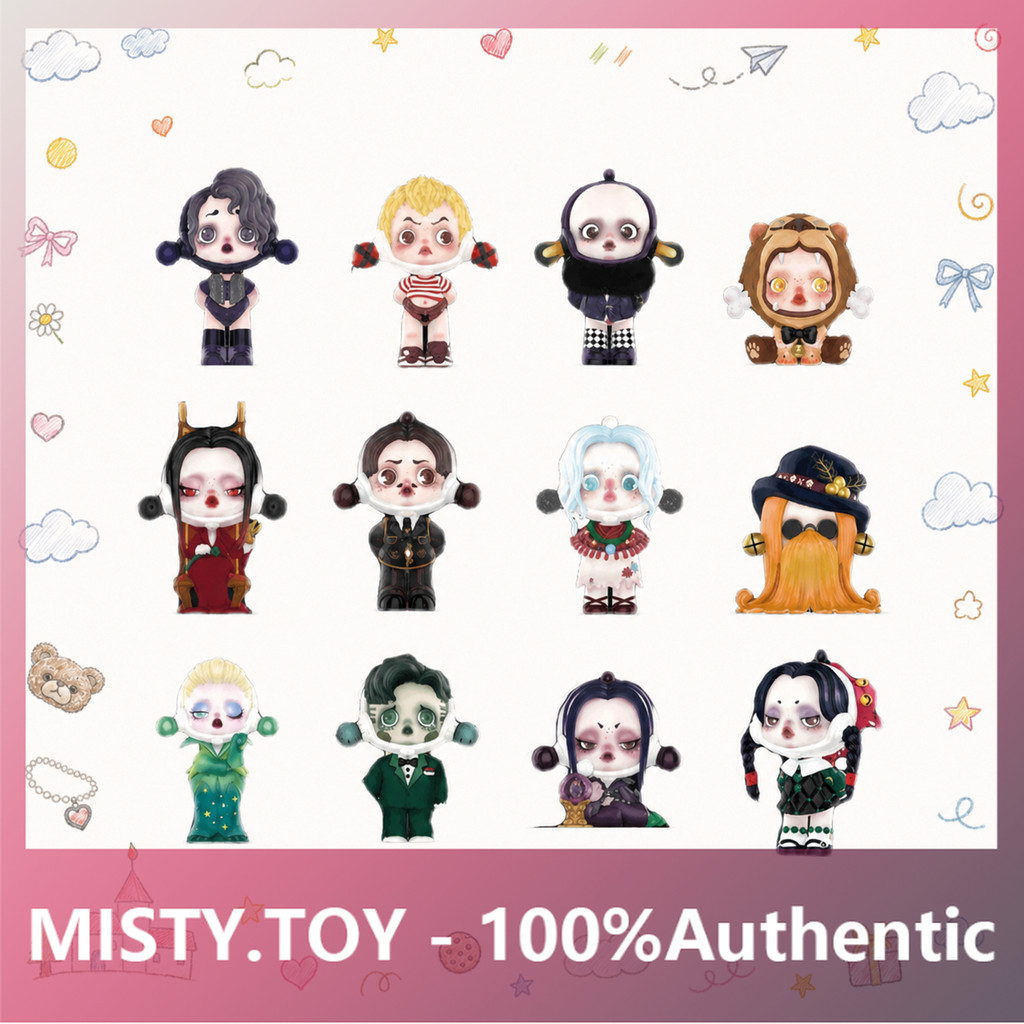 POPMART SKULLPANDA Adams Family Series Mystery Box ของขวัญของแท้