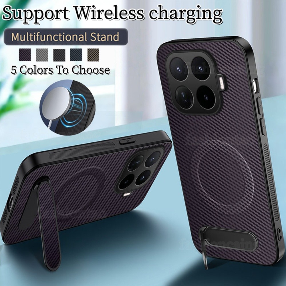 ปลอกสําหรับ Xiaomi 17T Pro 17TPro 1 7 17 T Xiaomi17T Pro Xiaomi17TPro 5G 2026 คาร์บอนไฟเบอร์ขาตั้งผู้ถือแม่เหล็กที่เรียบง่ายเคสโทรศัพท์เลนส์กล้องกันกระแทกปกหลัง