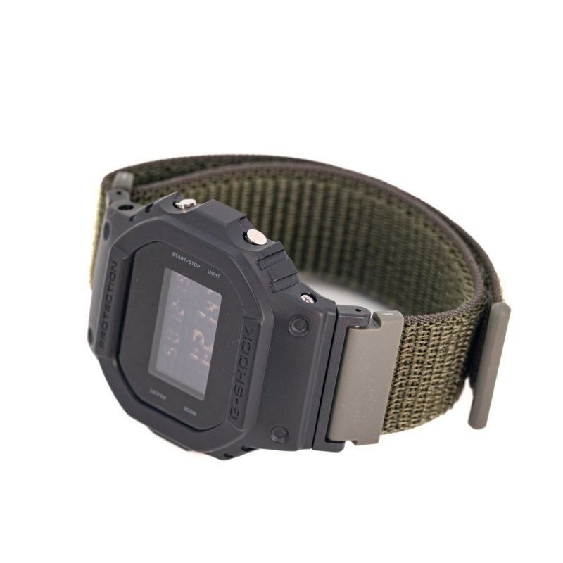 เปลี่ยนสายนาฬิกา Velcro เหมาะกับ Casio DW5600 DW6900 Square Stepless Adjustment Fix ที่ Any Point Hole ออกแบบฟรีไม่มีขนาดข้อมือจํากัด