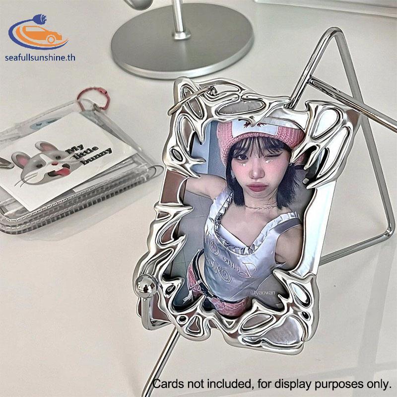 Seaf> Electroplated Premium Feeling Creative Card Holder K-POP Idol Card Holder ได้ดี