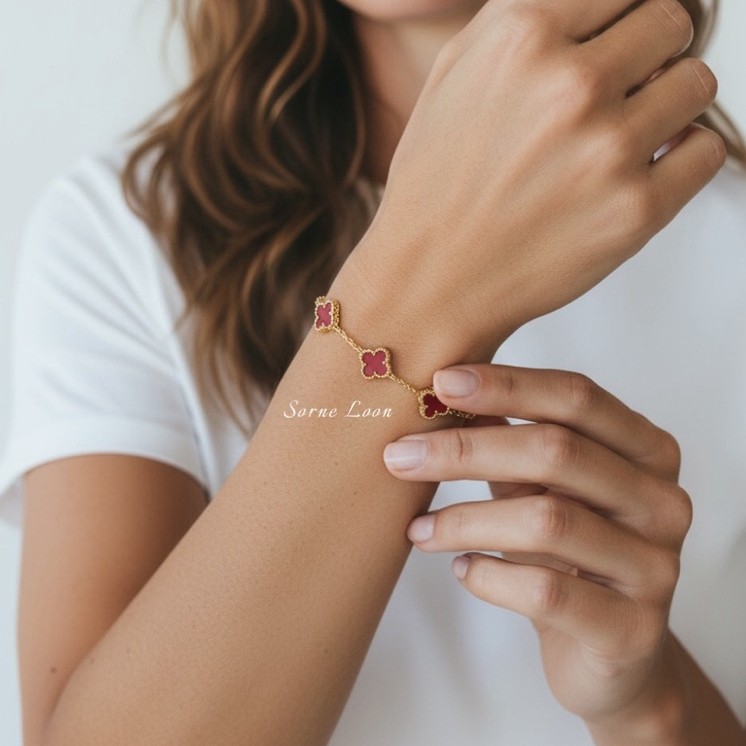 VCA Red Premium Bracelet - Bracelet Accessories / Limited Stock / Limited Design / Korean Aesthetic