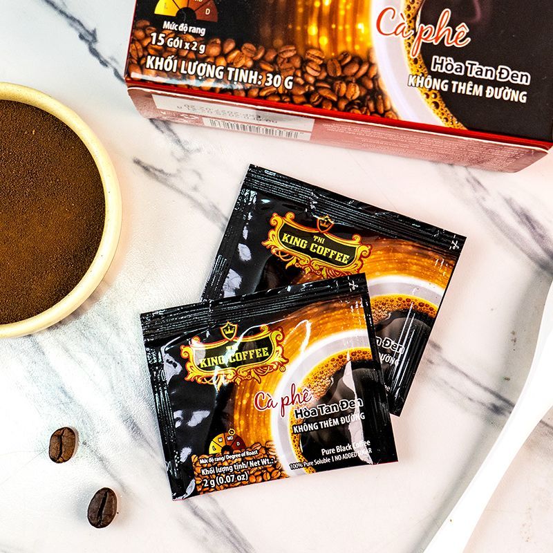 TNIKingCoffee Coffee American Black Coffee เวียดนามนําเข้าผงกาแฟสําเร็จรูป Pure Black Fitness
