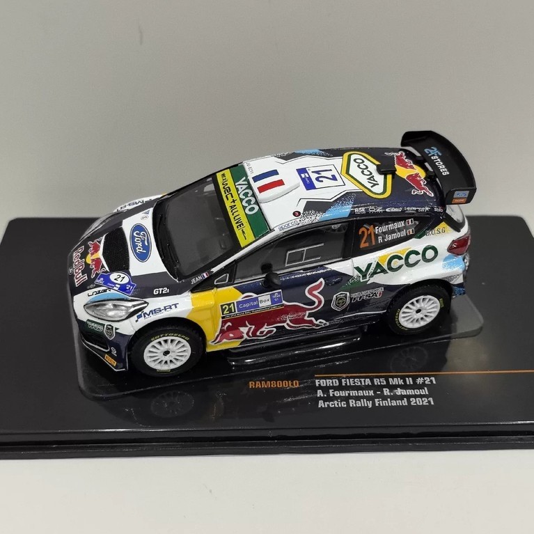 [สต๊อกพร้อม 1 รายการ] IXO 1/43 FORD FIESTA R5 #21 2021 Ford Racing Model Alloy Real Shooting ไม่คืนเ