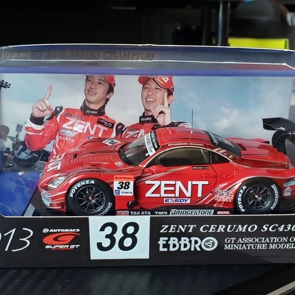 [ใหม่ในเดือนพฤษภาคม]% jj1/43 ebbro sc430 gt500 2013 Championship Pack 43 Car Model Lexus zent cerumi