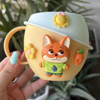 🦊ส่งไว🐰แก้วแปรงฟันเด็ก พร้อมแปรง Crazy Animal City เหมาะสำหรับเด็ก พลาสติก ลายการ์ตูนนน่ารัก ของใช้ในห้องน้ำเด็ก
