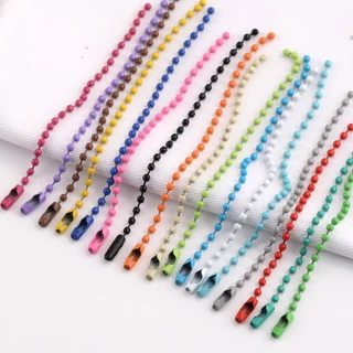 Cozy โซ่ไข่ปลาเกรด A สีแน่น สำหรับงาน DIY 10/12cm โซ่ไข่ปลา 100 เส้น