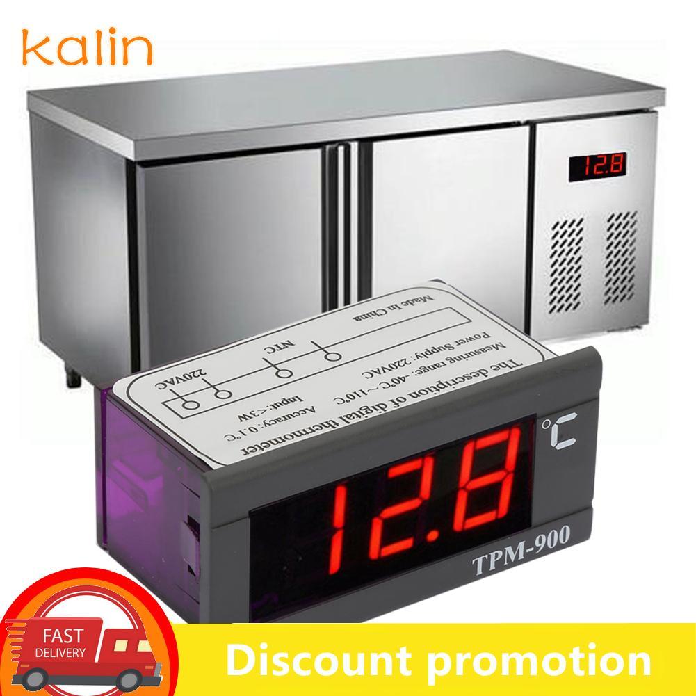 Kalin-th อุณหภูมิ TPM-900 เทอร์โมดิจิตอล 220V LED Panel พร้อมเซนเซอร์ -40 ℃-110 ℃ 20%-85%