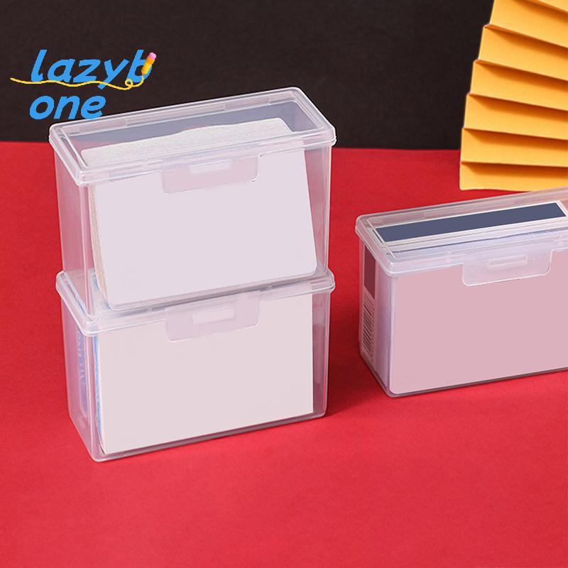 LZ-t] กล่องเก็บการ์ดเล่นกล่องพลาสติกใสการ์ดนามบัตรกล่องจัดระเบียบขาตั้งปิด Snap [ใหม่]
