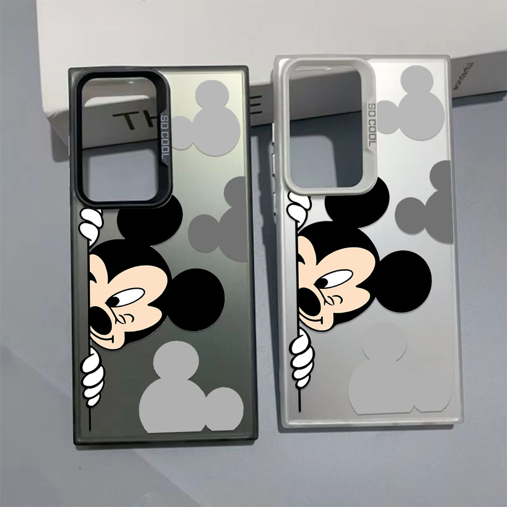 เคสโทรศัพท์ลายมิกกี้เมาส์แอบมองสุดน่ารัก ใช้ได้กับ SAMSUNG S24Ultra S23 FE A55 A35 A15 A05Sคุณภาพสูงกันกระแทก