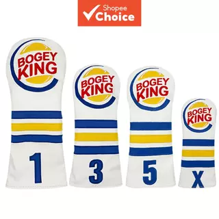 Creative Burger King ฝาครอบหัวไม้กอล์ฟตลก Universal กันน้ํากันฝุ่น Protector