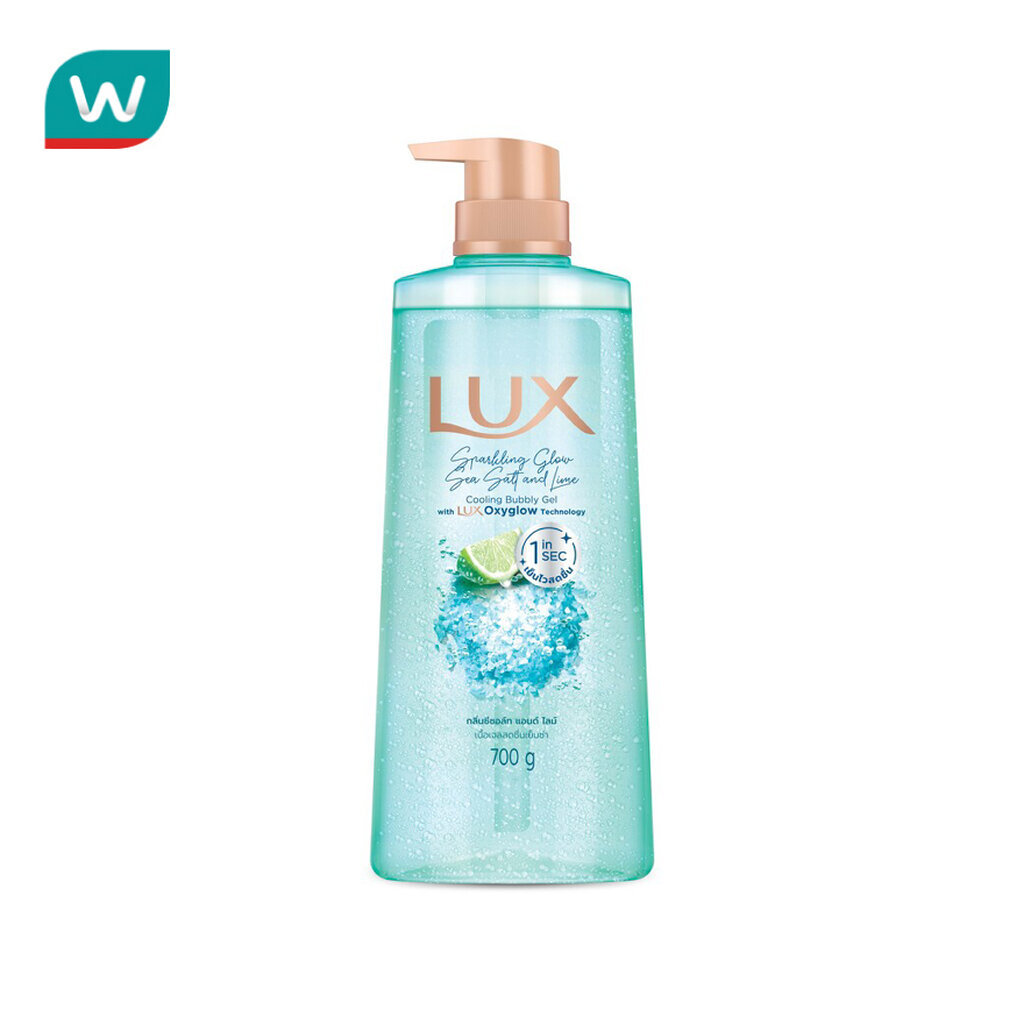 Lux ลักส์ บอดี้วอช สปาร์คกลิ้ง โกลว์ ซี ซอล์ท แอนด์ ไลม์ เจล 700 กรัม