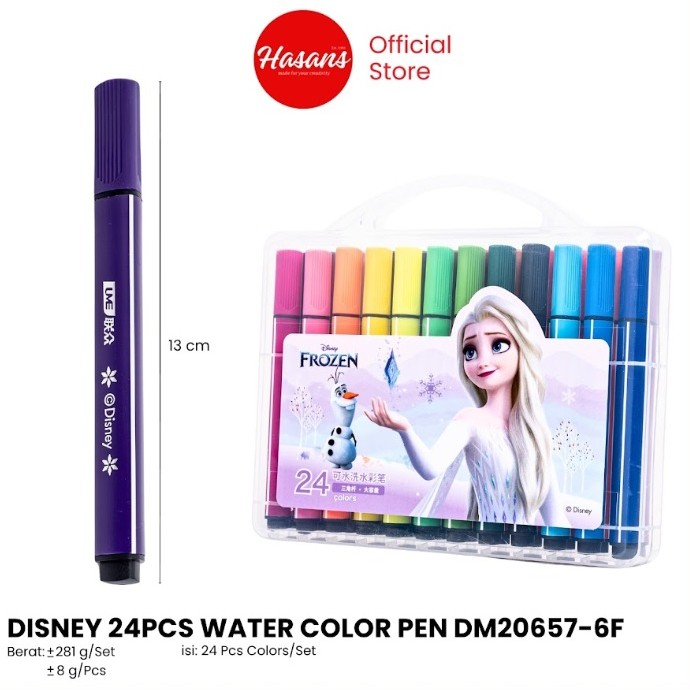 HIANS - DISNEY 24 ชิ้นปากกาสีน้ํา DM20657-6F / DISNEY 24 ชิ้นปากกาสี DM20657-6T - ชุด