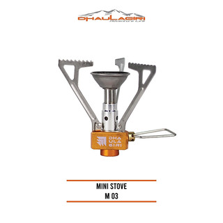 Dhaulagiri - Kompor Camping - Mini Stove 03 - Kompor Lipat Camping Ultralight 50gr 3000W Foldable Anti Karat Untuk Hiking Backpacking