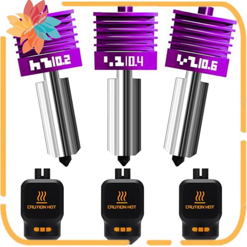 3PK 0.2/0.4/0.6 มม.MPVD Hotend สําหรับ Lab X2D /P2S /H2D /H2C /H2S หัวพิมพ์ Anti-Stick หัวฉีดสําหรับ