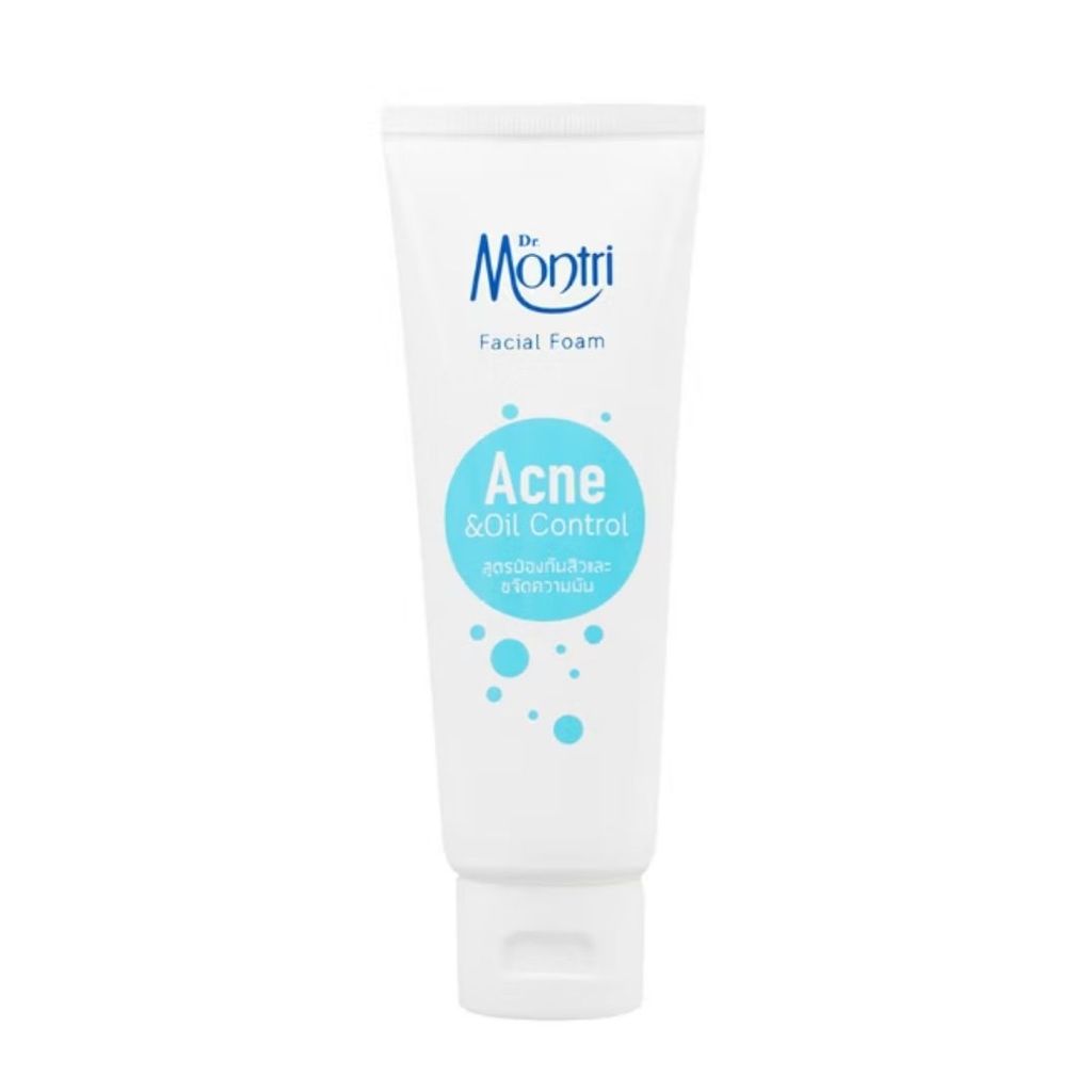 ดร.มนตรี โฟมล้างหน้าสูตรแอคเน่แอนด์ออยล์คอนโทรล Dr.Montri Acne Oil Control Facial Foam 125g.