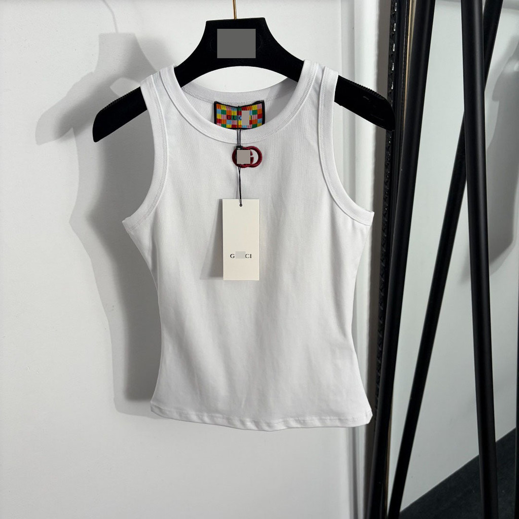 G/** u1 Classy Slim-fit Style High-End Wear Sexy Dopamine เสื้อกั๊กทรงเข้ารูปปักลายสไตล์หวาน