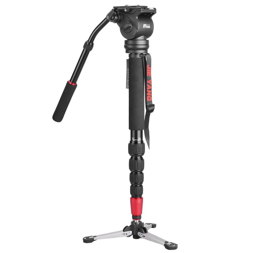 ประสิทธิภาพ JIEYANG JY0506 อลูมิเนียม Professional Monopod สําหรับกล้องวิดีโอขาตั้งกล้องมือถือพร้อมก