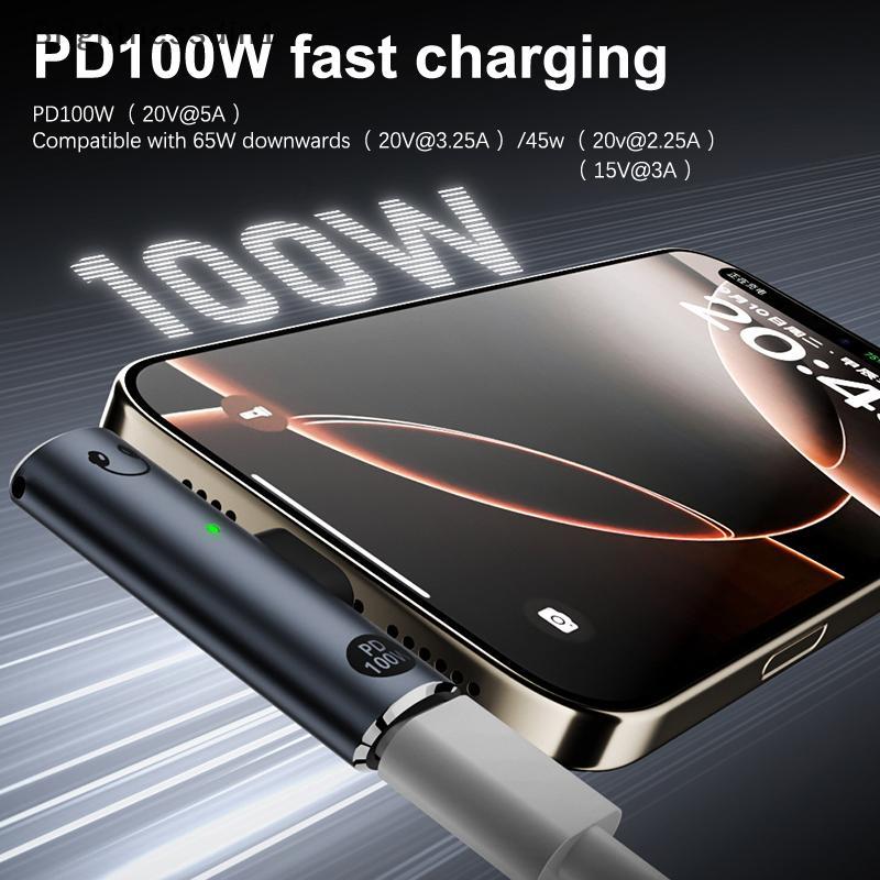 SAMSUNG [Brightnessdin] 3in1 3.5 มม.ถึงType-Cหูฟังแบบมีสายอะแดปเตอร์สําหรับ 15 16 PD 100W Fast Charg