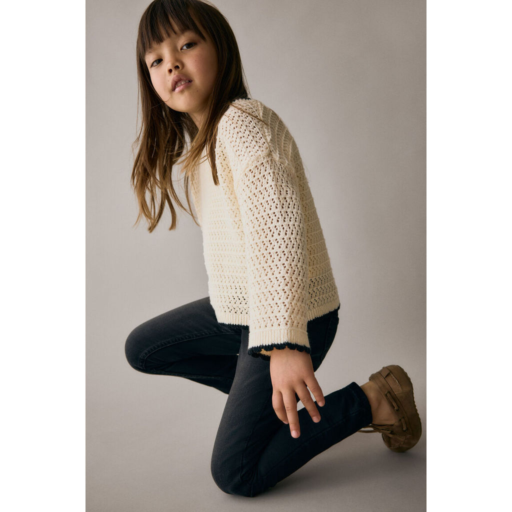 H&M(เอชแอนด์เอ็ม) กางเกงทรงตรงผ้าริ้วพับ ผู้หญิง 1318549_1