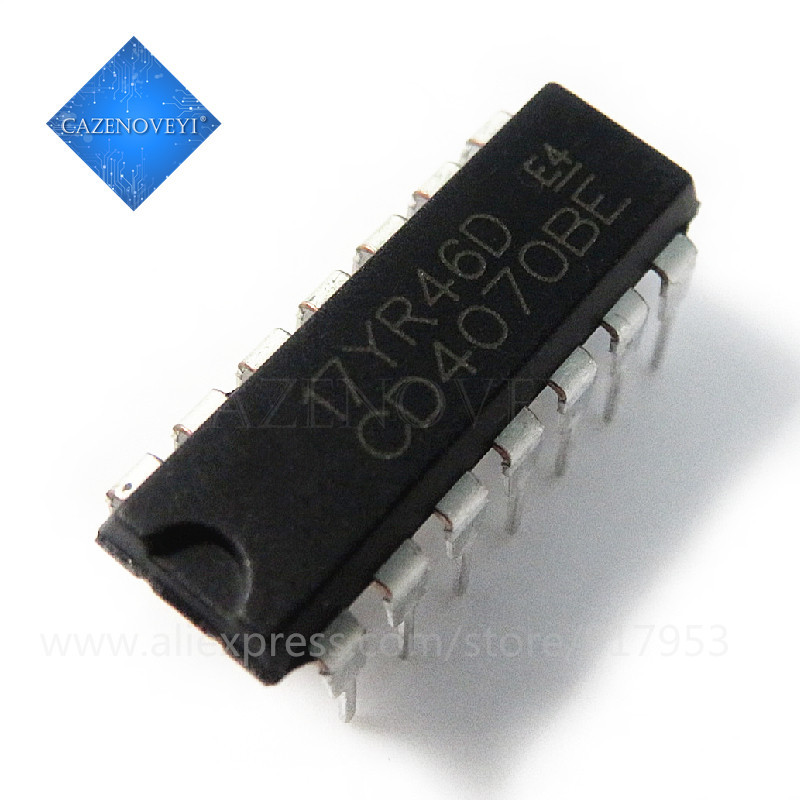10 ชิ้น CD4070BE DIP14 CD4070 DIP 4070BE DIP-14 ชิป IC ใหม่และต้นฉบับ