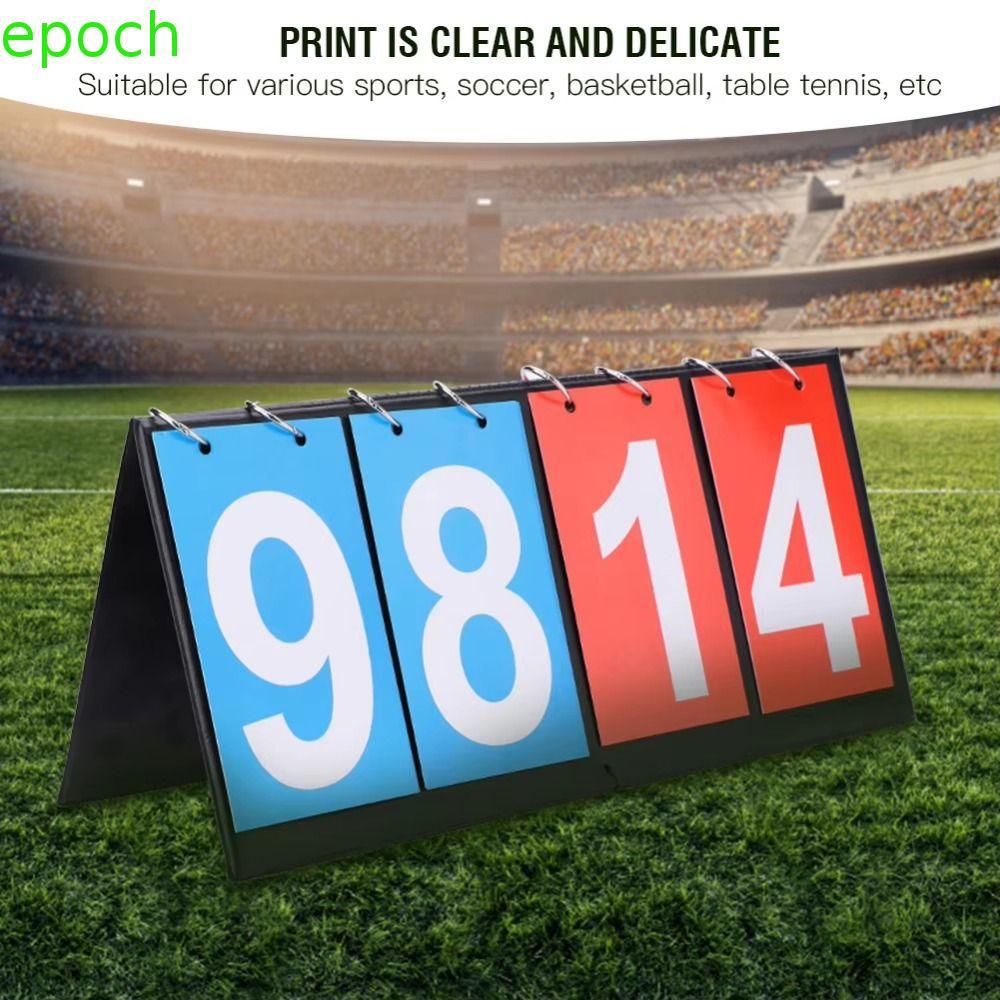 EPOCH Digital Flip Scoreboard, 2/3/4/6 หลักหนัง Multi-Sport Game Score Board Multi-Function แบบพกพาท