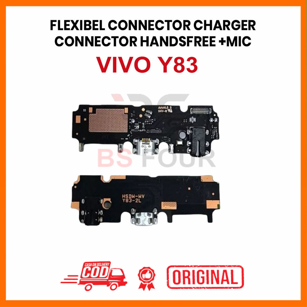 FLEXIBLE CONNECTOR CHARGER VIVO Y83 CONNECTOR HANDSFREE + MIC ORI