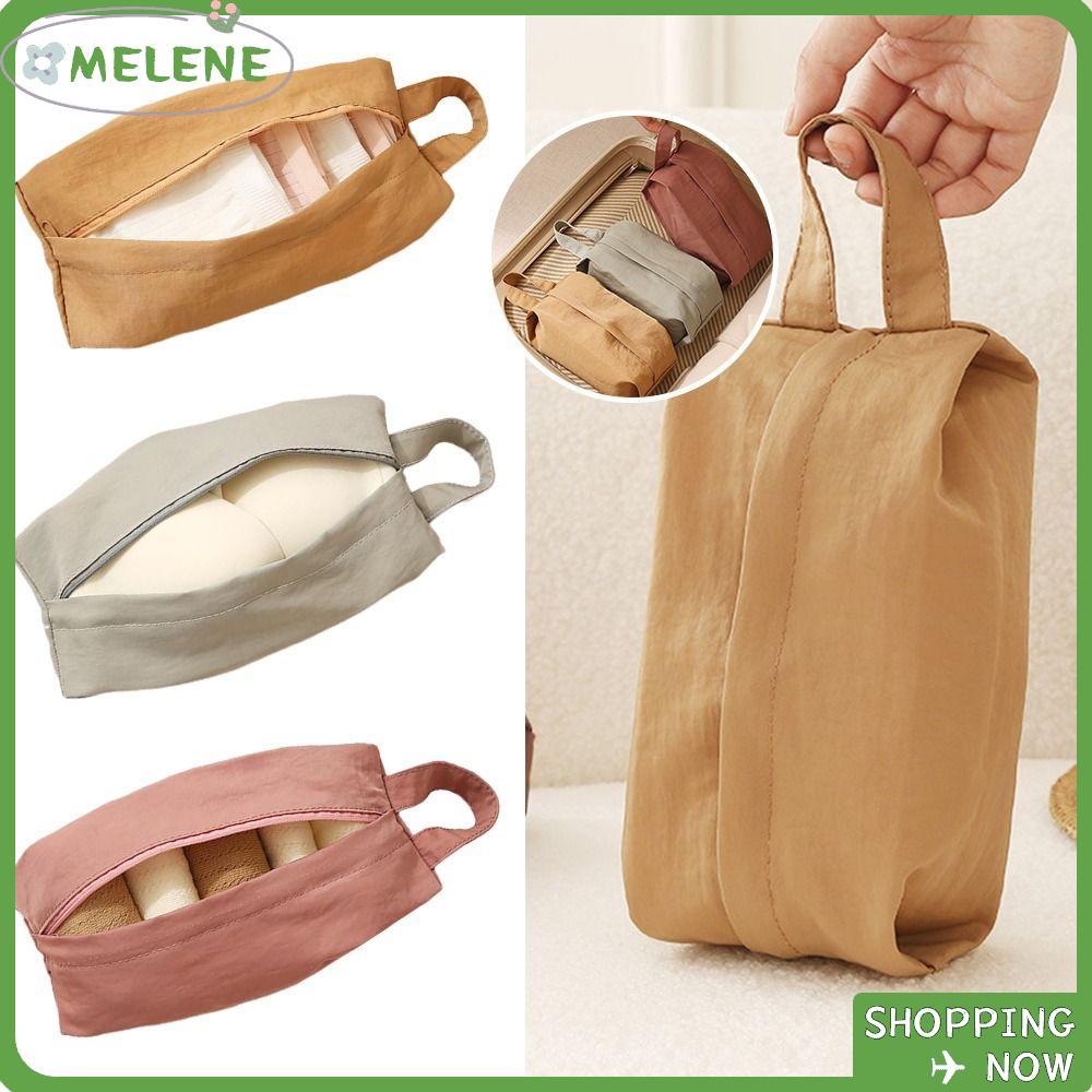 MELENE กระเป๋าชุดชั้นในสําหรับเดินทาง,พร้อมซิปถุงเก็บอเนกประสงค์,ผ้าล้างสร้างสรรค์หลากสีกันฝุ่นกระเป๋าเดินทางออแกไนเซอร์กระเป๋าเดินทาง
