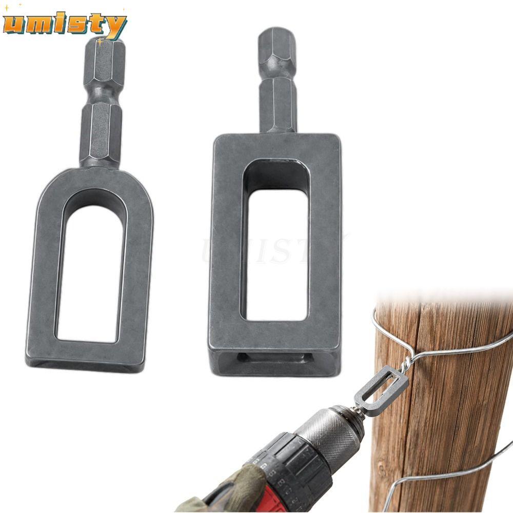 เครื่องมือบิดลวด UMISTY, Heavy Duty โลหะผสมเหล็กเจาะลวด Twister, ทนทาน 1/4 "Hex Shank ลวด Knotter สําหรับรั้ว Rebar Tying และก่อสร้าง