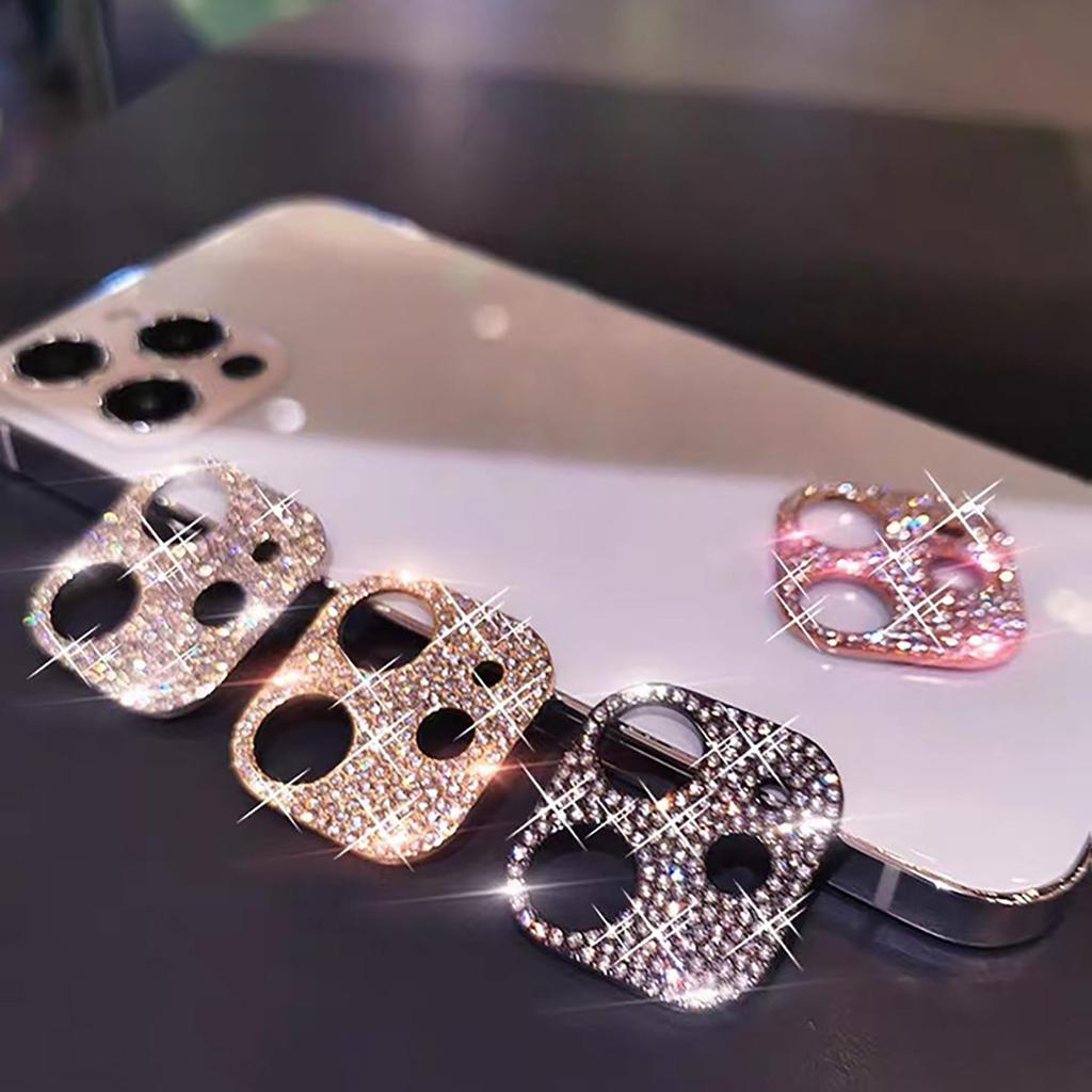 [ร้านคนไทย ส่งทุกวัน] กันรอยเลนส์กล้องแบบเพชร สำหรับ iPhone สวยมาก เพชรแน่นสุด ๆ มีสำหรับ iPhone หลายรุ่น พร้อมส่งค่ะ