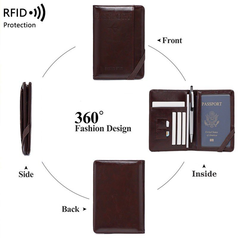 กระเป๋าพาสปอร์ต กันสแกน RFID ป้องกันขโมยข้อมูล เดินทาง รูปที่ 6