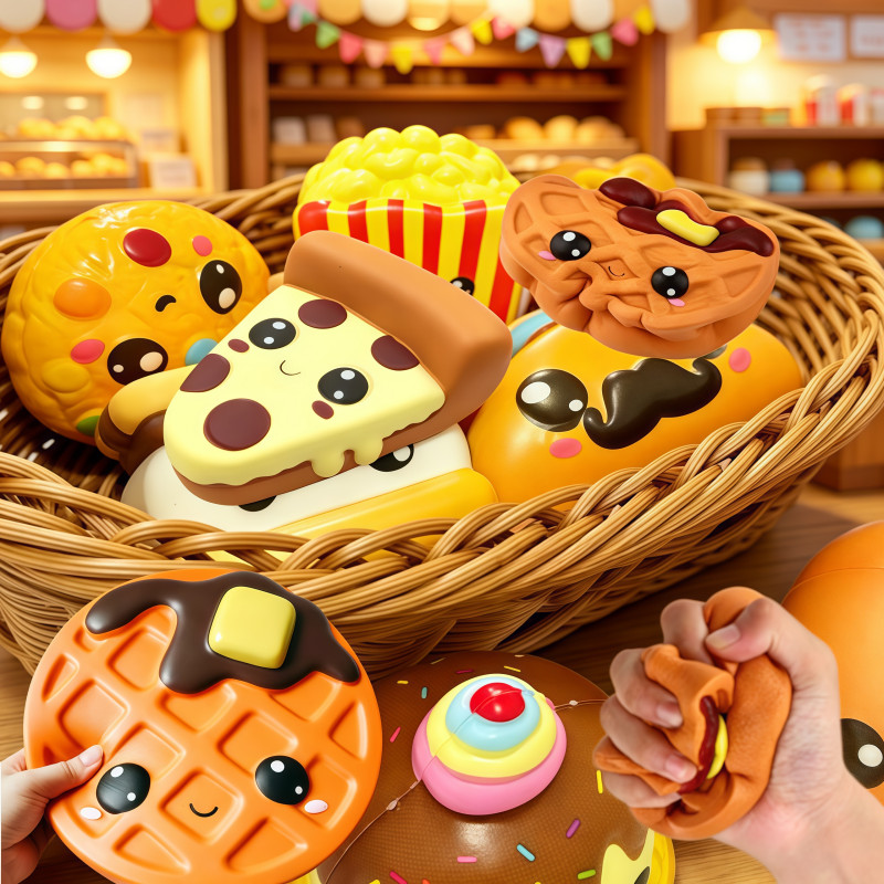 COD อาหารจำลอง ซีรีส์ขนมหวาน Squishy Squeeze Toy ของเล่นเด้งช้า คลายความเครียด สัมผัสสบาย
