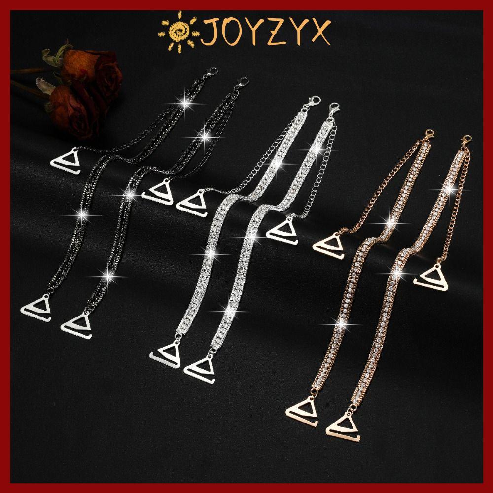 JOYZYX Rhinestone Bra Straps, ปรับ -the-shoulder ชุดชั้นในสายคล้องไหล่, Elegant ลื่นที่ถอดออกได้ตกแต่ง Bra สายรัดชุดเปลี่ยน