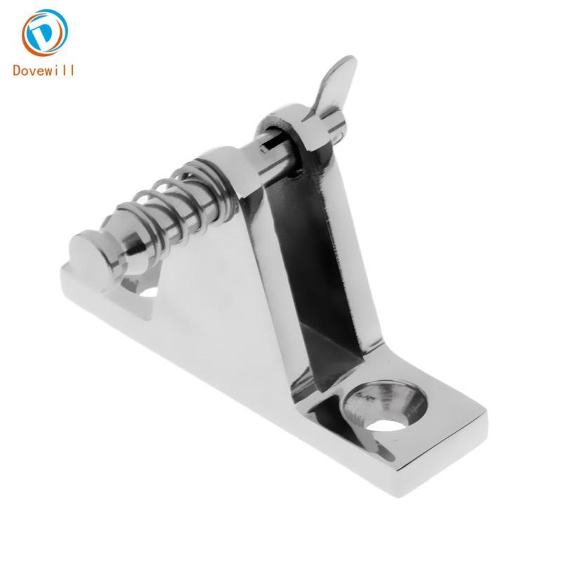 Dovewill DECK HINGE Bimini ข้อต่อทะเลสแตนเลสด้านบนพร้อมพินแบบปลดเร็ว
