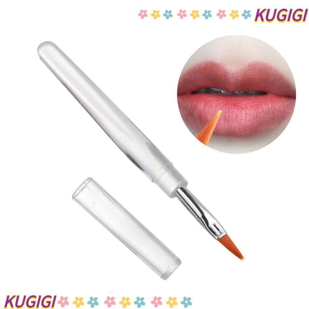 KUGIGI แปรงทาปากเครื่องมือแต่งหน้าแบบพกพาโปร่งใส Applicator