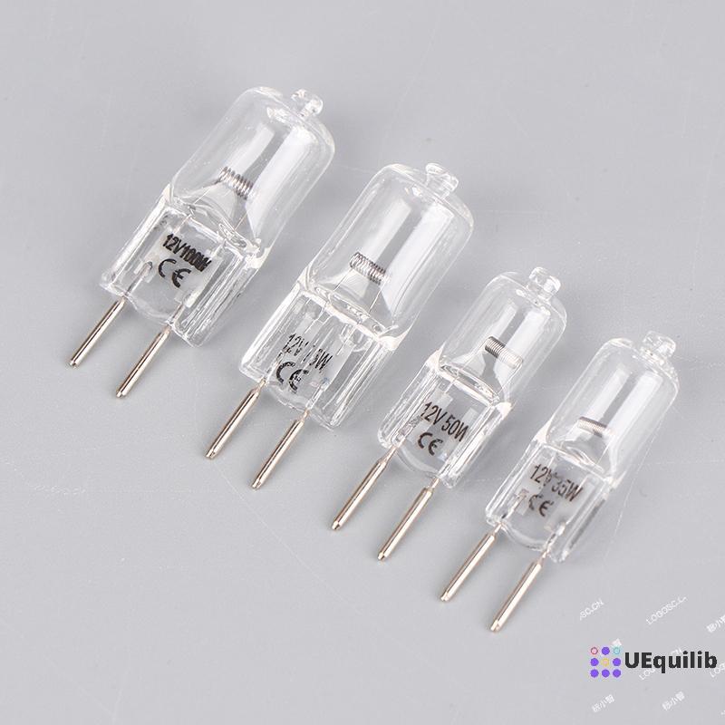 Uequilib 1 PC G6.35 12V 20W 35W 50W 70W 100W หลอดไฟทํางานหลอด G6.35 Aroma โคมไฟ G6.35 กล้องจุลทรรศน์