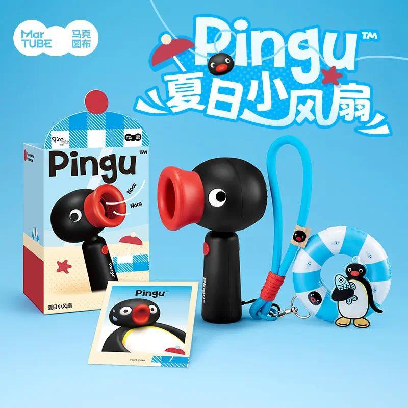 Penguin Head พัดลมมือถือ 2000mah ชาร์จหมุนได้พัดลมฤดูร้อนของเล่นสร้างสรรค์และใช้งานได้จริงนักเรียนอะนิเมะอุปกรณ์ต่อพ่วงของขวัญ