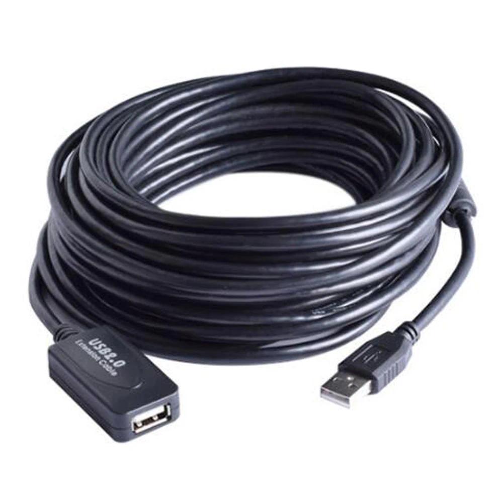 3M 5M 10M 15M 20M 25M 30M USB 2.0 Extension Cable Male to Female Active Repeater Network Card Extend