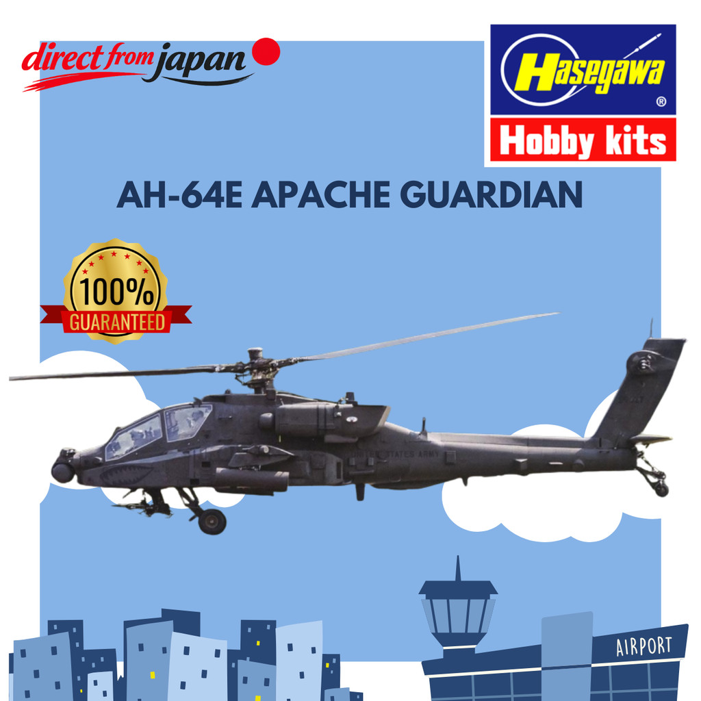 Hasegawa 1/48 American AH-64E Apache Guardian Plastic Model 07564 (Helicopter)