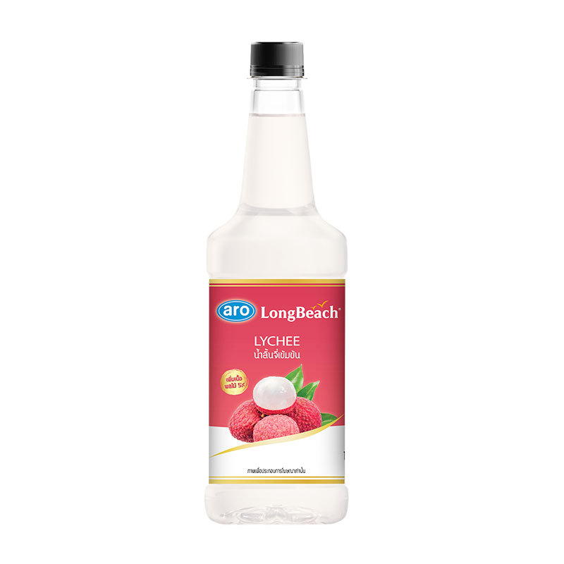 เอโร่ x ลองบีช น้ำลิ้นจี่เข้มข้น 850 มล. (ARO X LONG BEACH Concentrated Juice Lychee 850 ml)