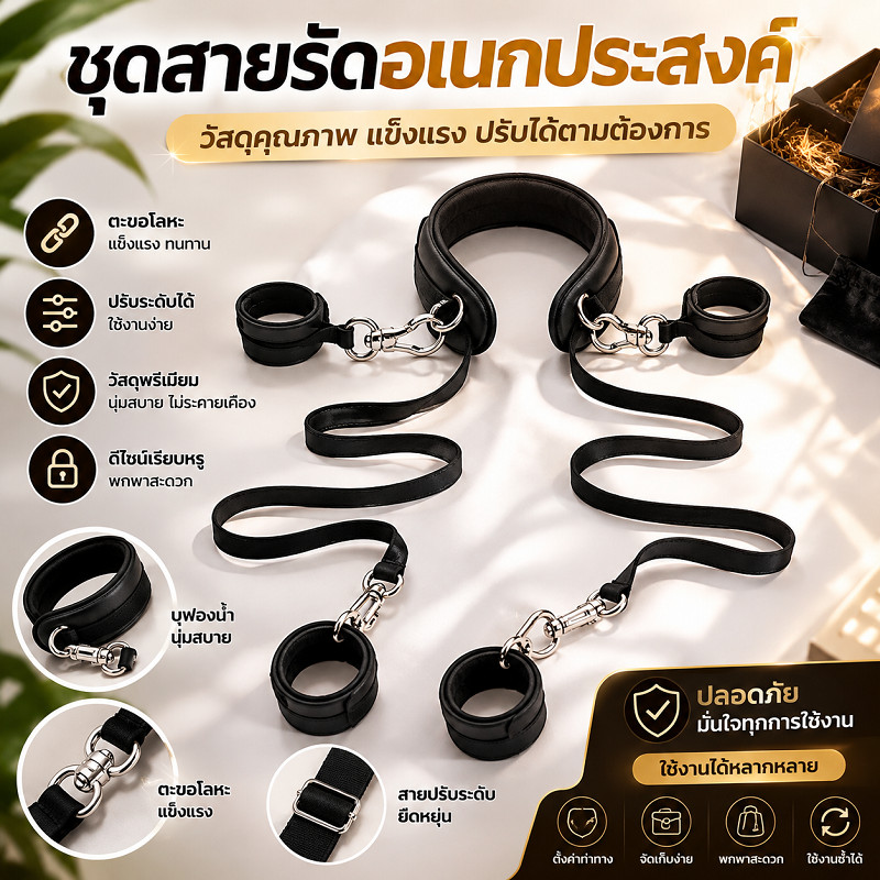 2026 อุปกรณ์รัดขา การพันธนาการ สายรัดสำหรับรัดขา อุปกรณ์ประกอบฉาก การมีปฏิสัมพันธ์ระหว่างคู่รัก การสวมบทบาท