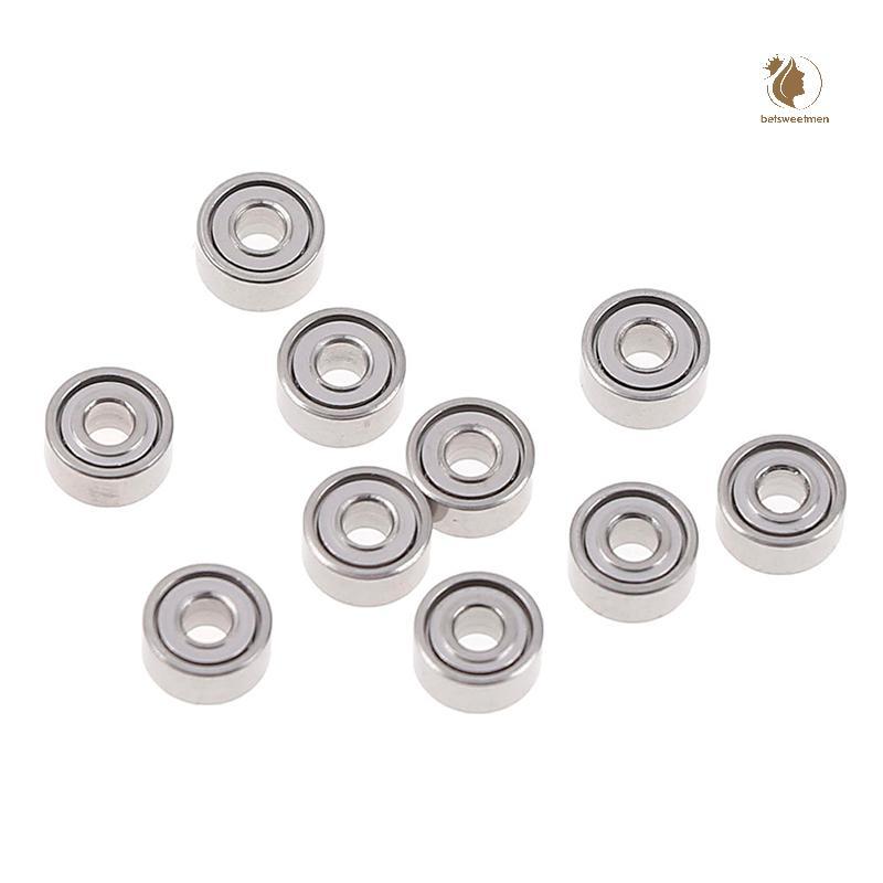 [PE] 10 ชิ้น 681XZZ 1.5x4x2 มิลลิเมตรเปิดแบริ่งขนาดเล็ก ball mini hand bearing spinner TH