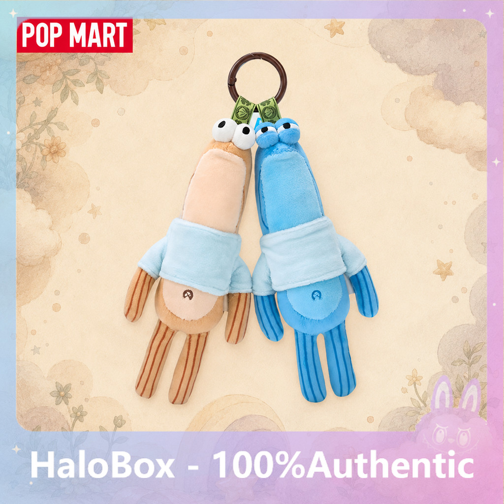 [secret] POPMART Residents of Biqibao-Funny Plush Series จี้ Mystery Box เครื่องประดับของแท้