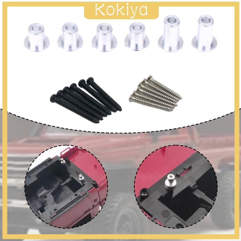 [Kokiya] 6 ชิ้น RC รถเปลือกคอลัมน์ผู้ถือเชลล์คอลัมน์สําหรับ 1:12 Scale MN82 LC79