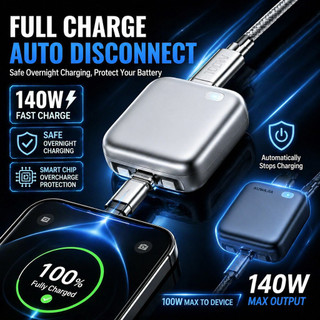 High-end Version Auto Power Cut-Off Charging Separator 140W Fast Charge Full Battery Disconnect Fairybey