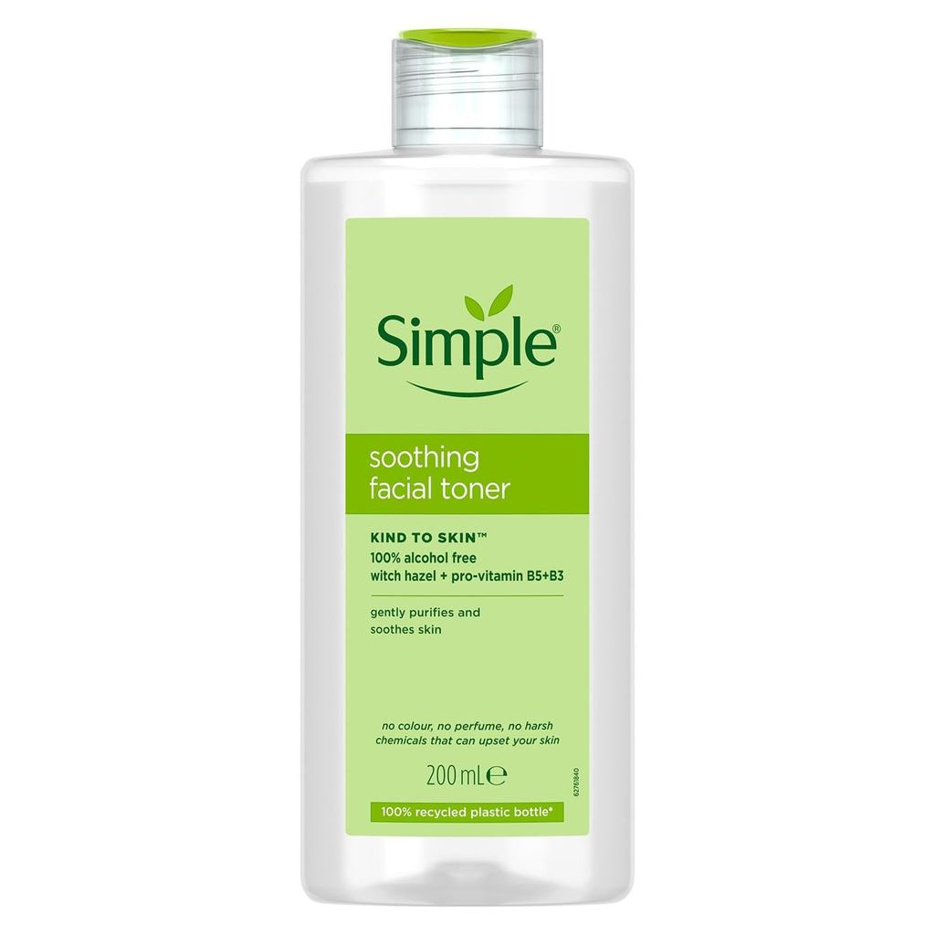 Simple Kind to Skin Facial Toner, Soothing, 6.7fl oz (แพ็คเดียว)