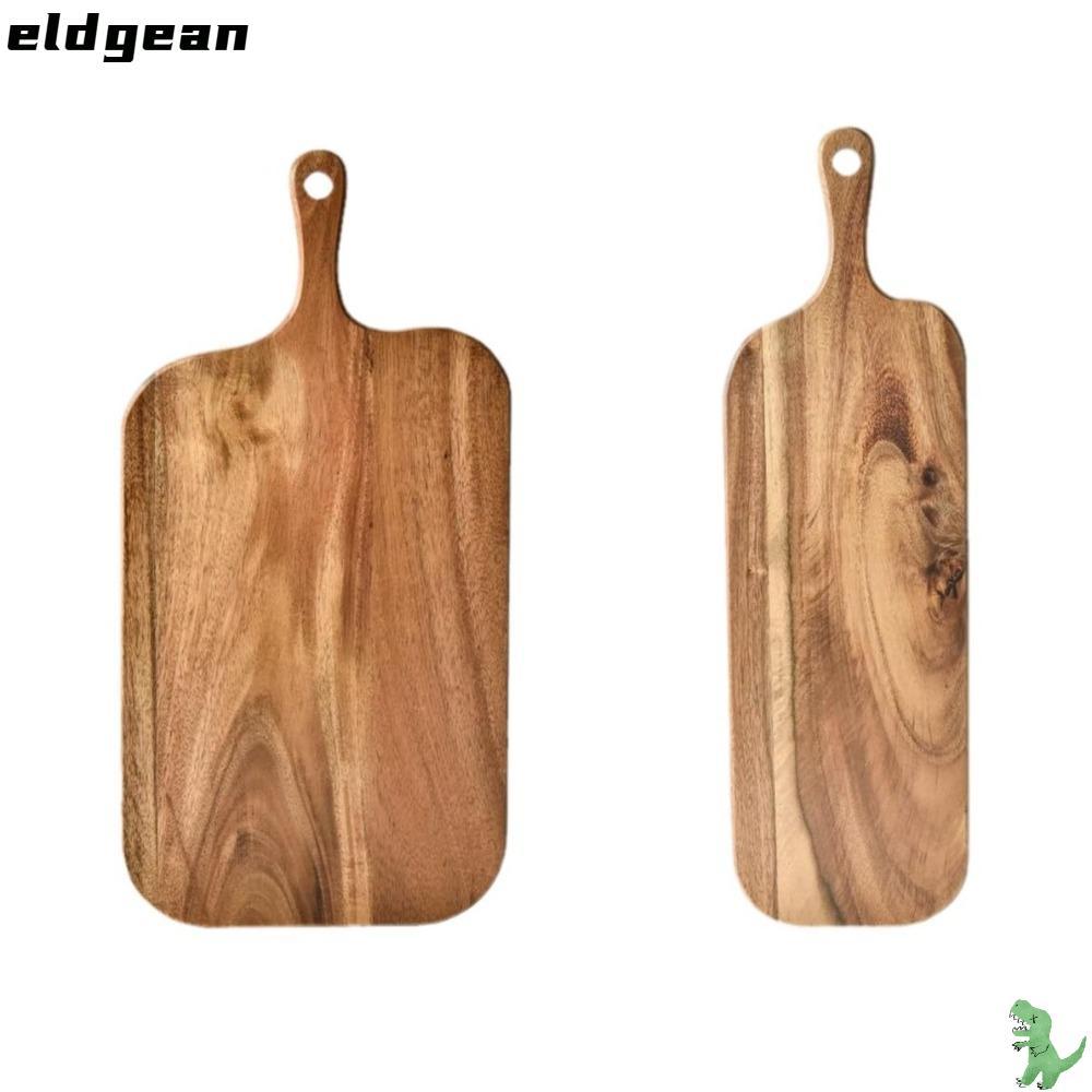 กระดานชีสไม้ ELDGEAN เครื่องมือห้องครัวพร้อมที่จับเขียงหนา Anti-mold ไม้เขียงไม้เนื้อแข็งในครัวเรือน