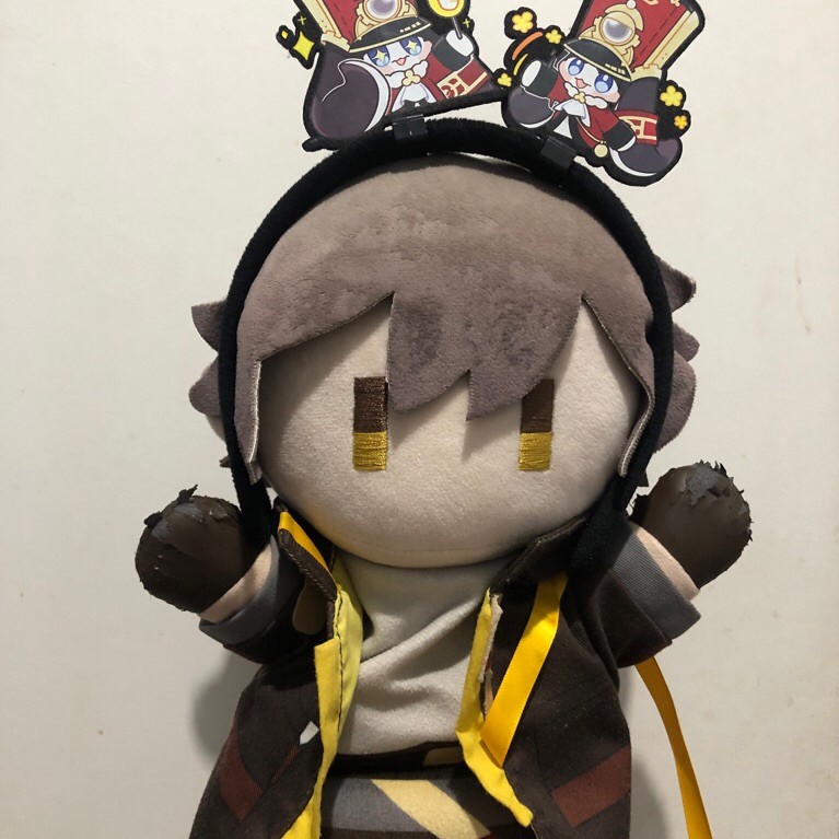 ตุ๊กตาหุ่นมือ HSR ดั้งเดิม Mihoyo Selected Caelus + กระเป๋าฟรี & ที่คาดผมปอมปอมสุดพิเศษ