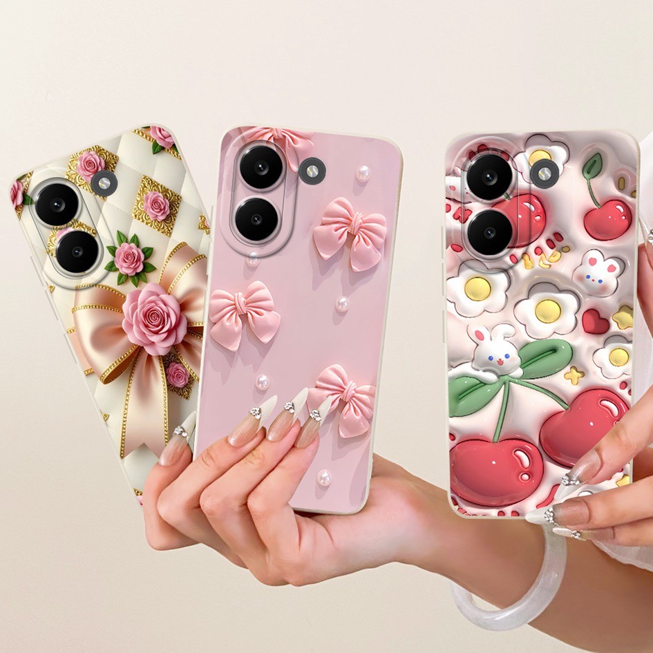 ปลอกใหม่สําหรับ Xiaomi Poco X8 Pro 5G กรณีแฟชั่นดอกไม้ Soft Candy ซิลิโคนฝาครอบป้องกันสําหรับ Xiaomi Poco X8 Pro Max เคสโทรศัพท์