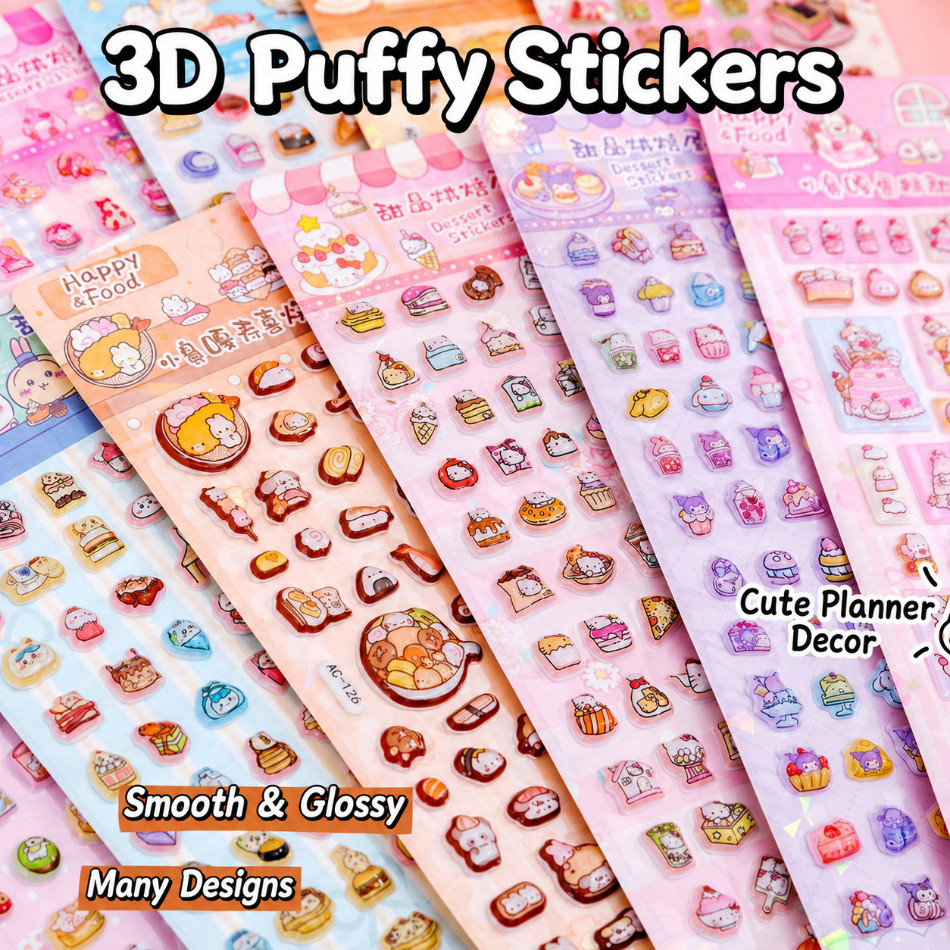 STARX สติ๊กเกอร์ติดสัตว์ลายนูน 3 มิติขนาดเล็ก | Capybara Rabbit Cat สติ๊กเกอร์การ์ตูนน่ารัก | สติกเกอร์ตกแต่งกันน้ําสําหรับเด็กสมุดภาพ ทําเอง ของขวัญวันเกิดสําหรับเด็กหญิงและเด็กชาย